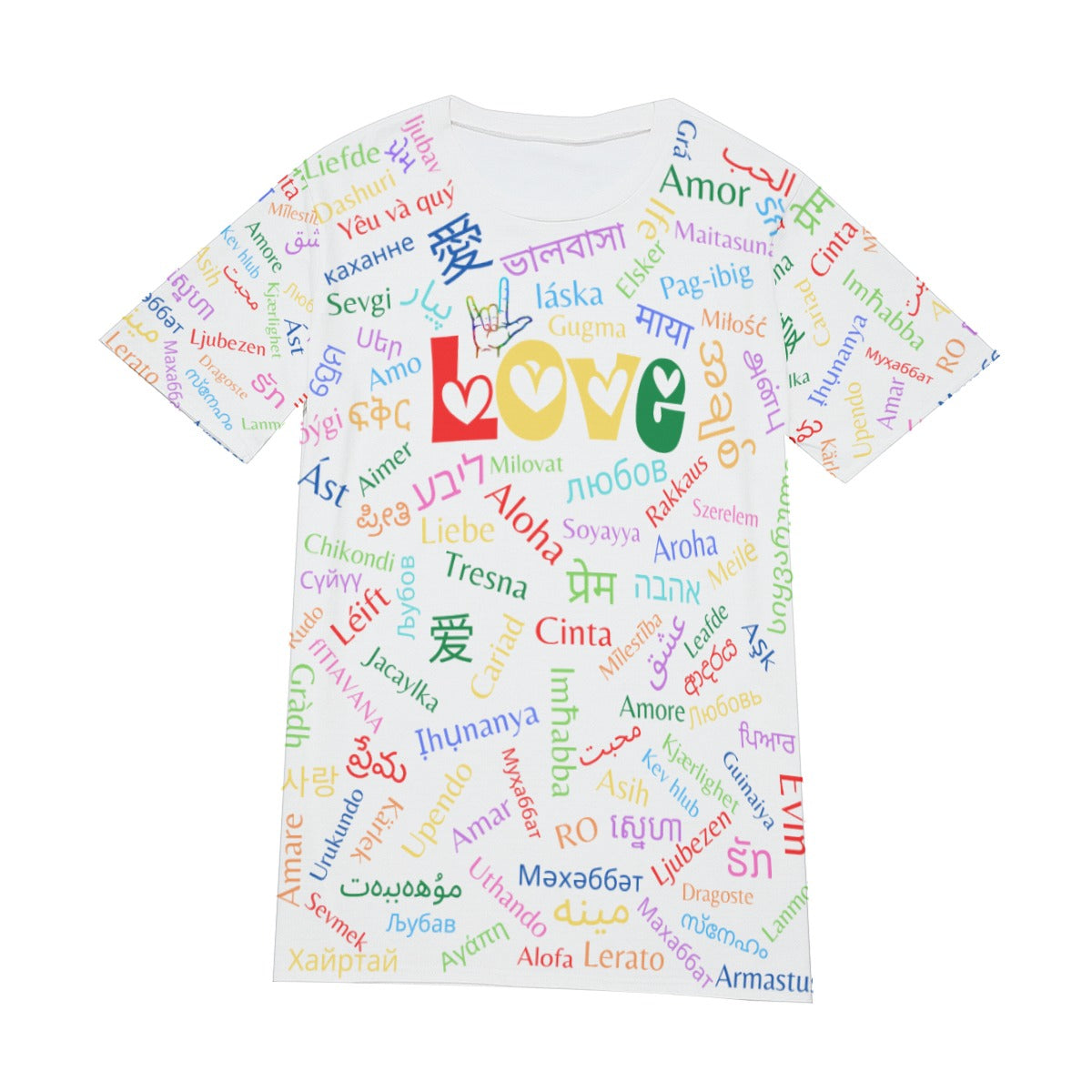 Men's 100% Cotton "LOVE" Crew Neck T-Shirt - Grooves Fashion and Footwear